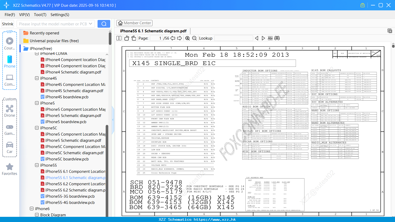 IPhone5S 6.1 Schematic Diagram